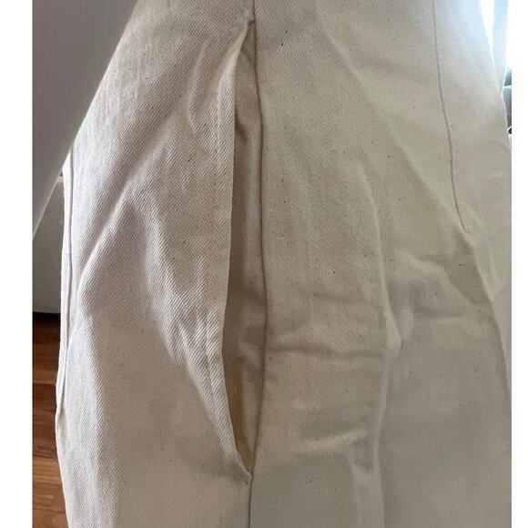 Washed Cotton Jumpsuit in Ecru - Picture 8 of 16